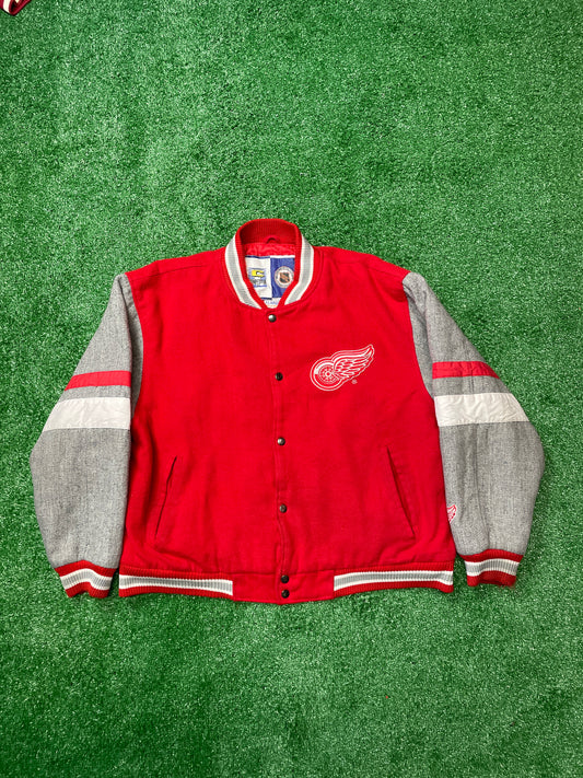 Vintage Detroit Red Wings Varsity Jacket Size Adult XL